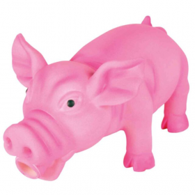 Латексова кучешка играчка Trixie pig прасенце със звук 17 см